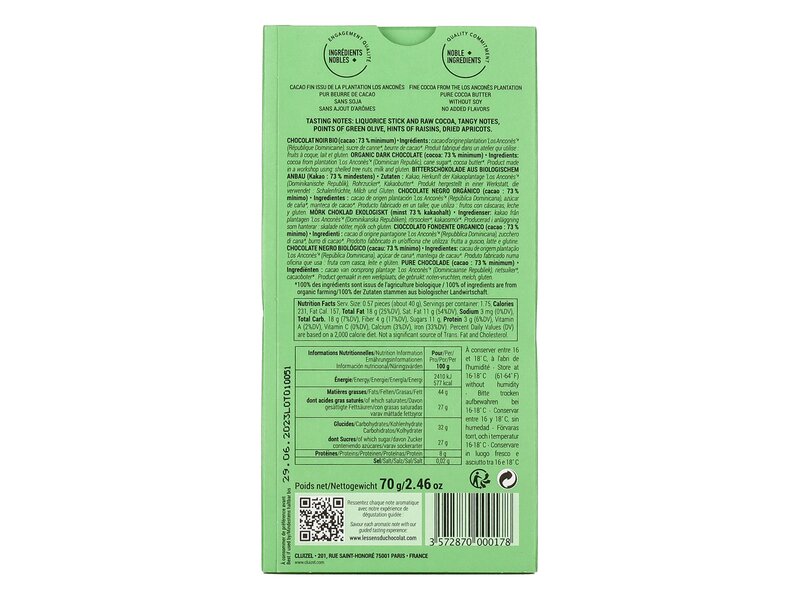 Michel Cluizel Plantation Los Ancones étcsokoládé 70g