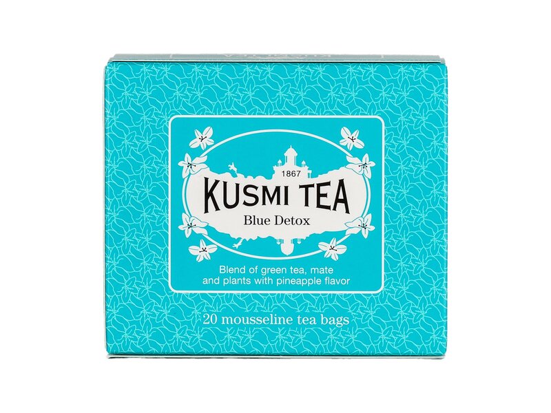 Kusmi Blue Detox - Zöld és maté teák keveréke ananász ízesítéssel- 20 filter 44g