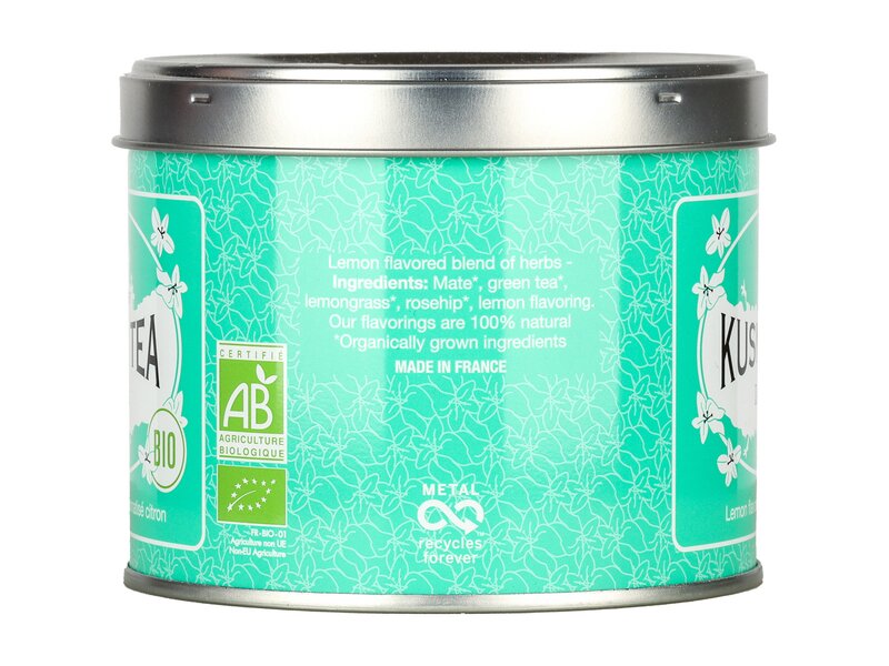 Kusmi Bio Detox Tea szálas maté- és zöldtea citromfű ízesítéssel 100g