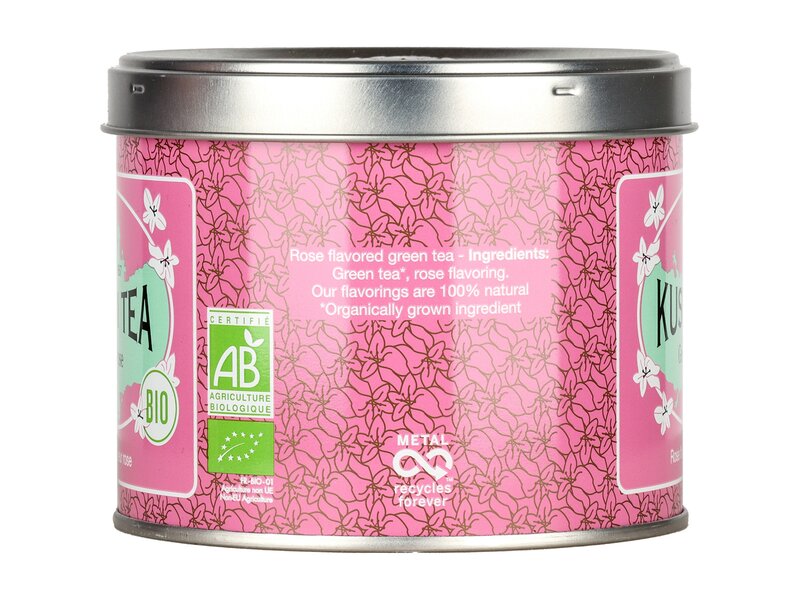 Kusmi Bio Vert Rose szálas zöld tea rózsaolajjal 100g