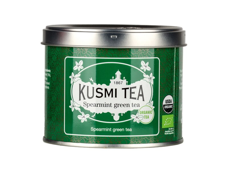 Organic Spearmint green tea -  Metal tin 100gr