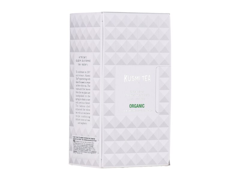 Kusmi Organic Thé Blanc Alain Ducasse - 24 muslin teabags - 48g