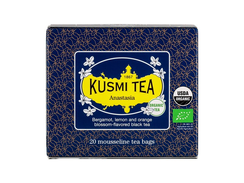 Kusmi Organic Anastasia - Box of 20 Muslin Tea Bags 40g