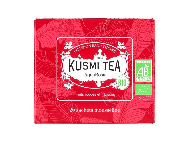 Kusmi Organic AquaRosa 20 muslin tea bags - 40g