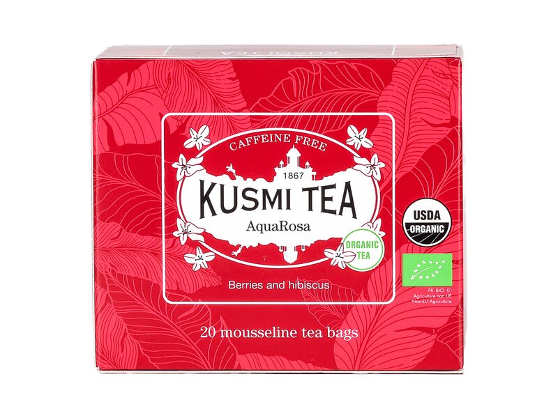 Kusmi Organic AquaRosa 20 muslin tea bags - 40g