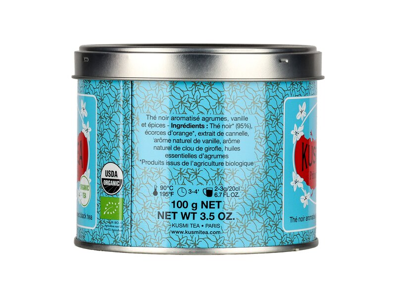 Kusmi Bio Prince Wladimir szálas fekete tea citrusokkal, vaníliával és fűszerekkel ízesítve 100g