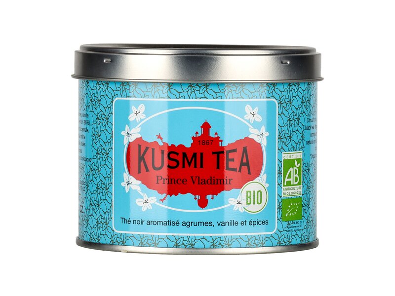 Kusmi Bio Prince Wladimir szálas fekete tea citrusokkal, vaníliával és fűszerekkel ízesítve 100g