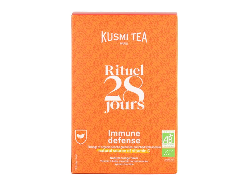 Kusmi Bio Immune Defense ízesített zöld tea 28 filter 56g