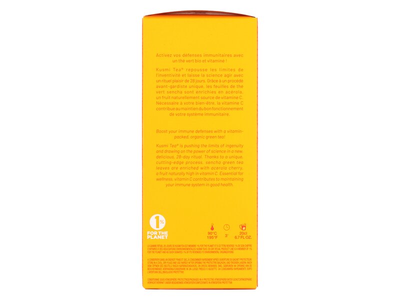 Kusmi Bio Immune Defense ízesített zöld tea 28 filter 56g