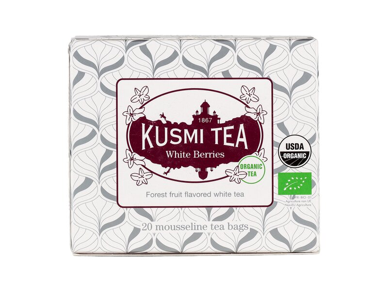 Kusmi Organic White Berries - Box of 20 muslin tea bags 40g