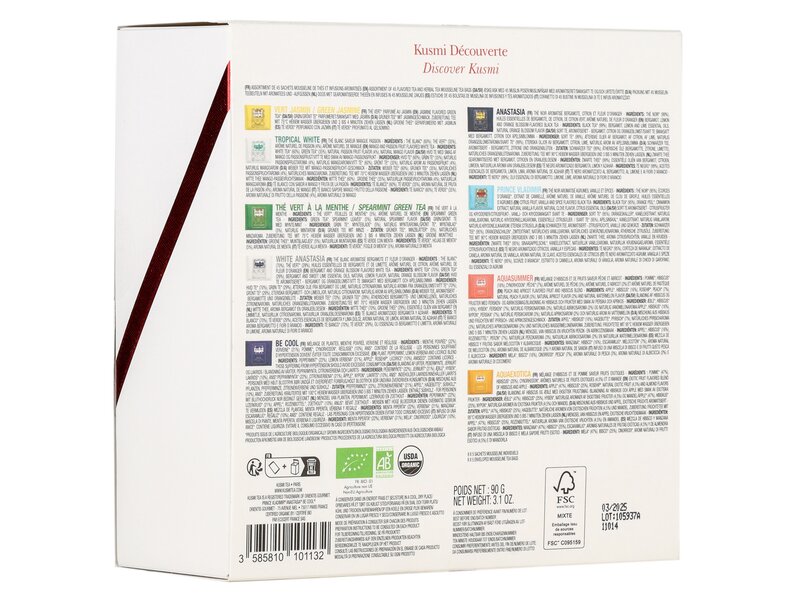 Kusmi Discover Kusmi Selection of 45 Tea and Herbal Tea bags 90g