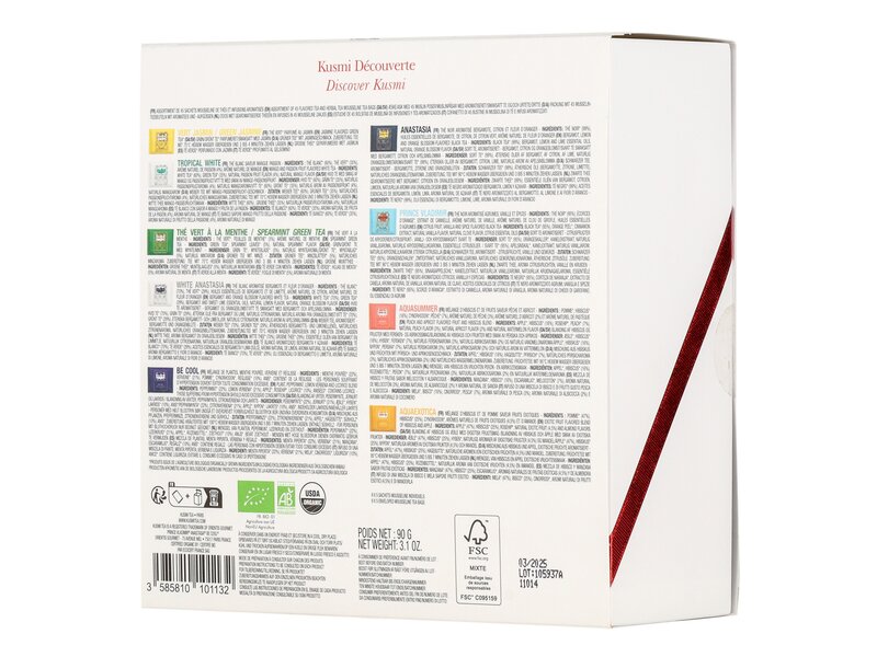 Kusmi Discover Kusmi Selection of 45 Tea and Herbal Tea bags 90g