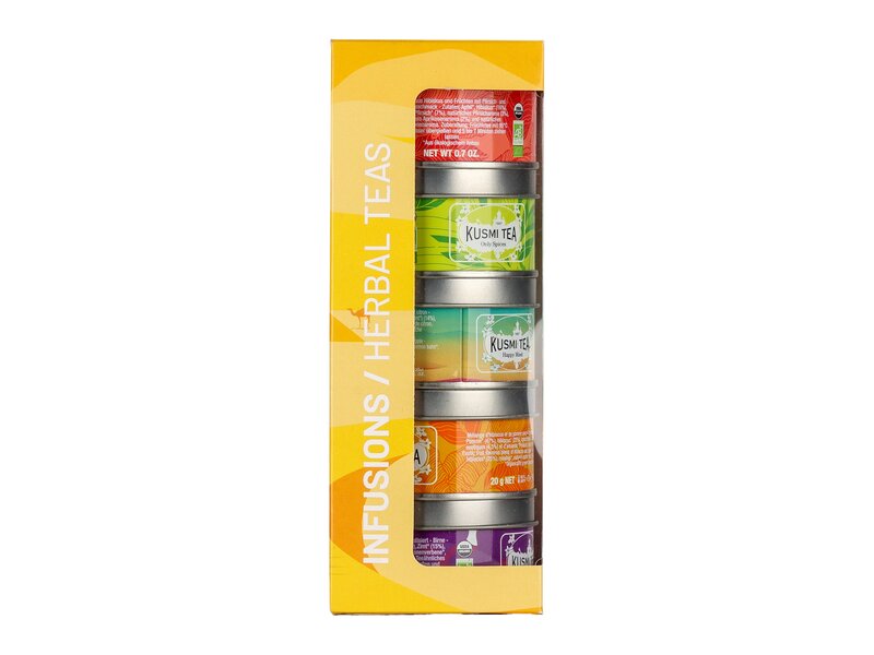 Kusmi Organic teas - assorted 5 metal tin - 100g