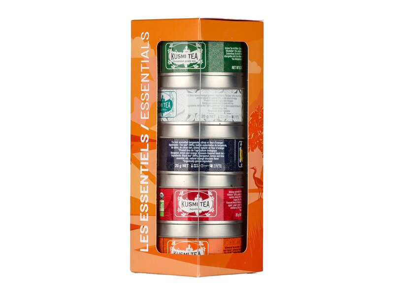 Organic Essential Teas - Assortment 5 metal tin - 100gr