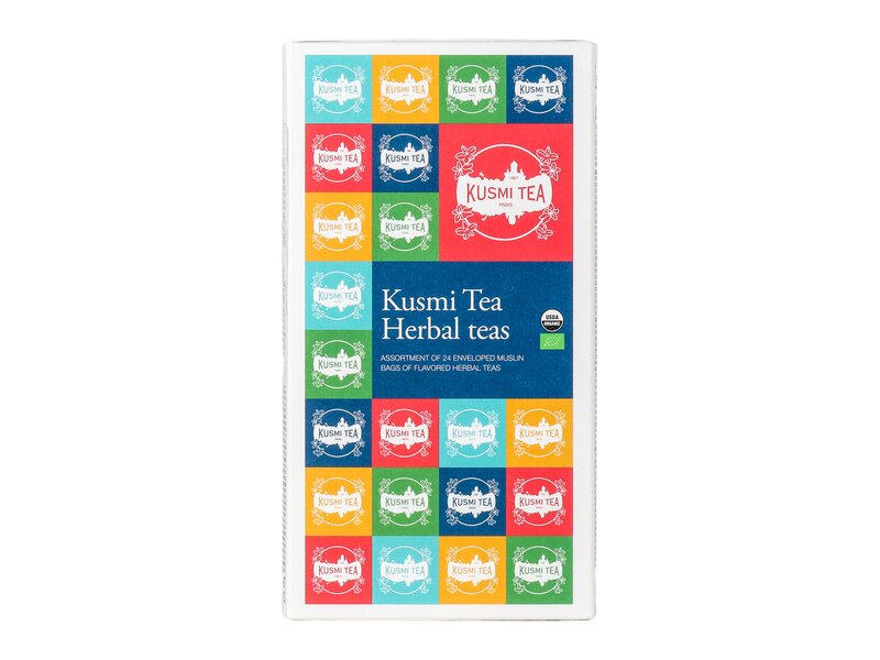 Kusmi Herbal Tea- 24 organic Enveloped Muslin Tea Bags 48g