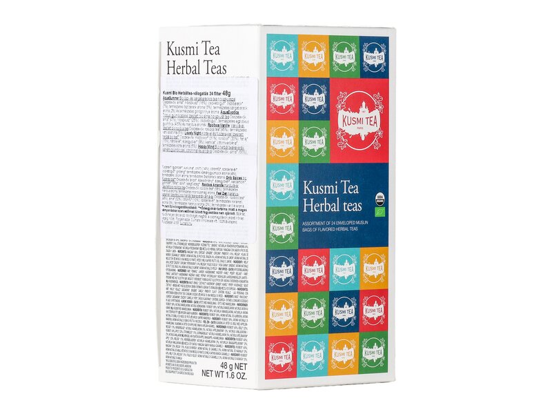 Kusmi Herbal Tea- 24 organic Enveloped Muslin Tea Bags 48g