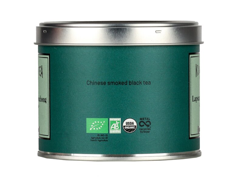 Kusmi Organikus lapsang souchong tea fém dobozban 90g