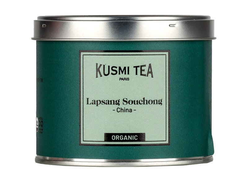 Kusmi Organikus lapsang souchong tea fém dobozban 90g