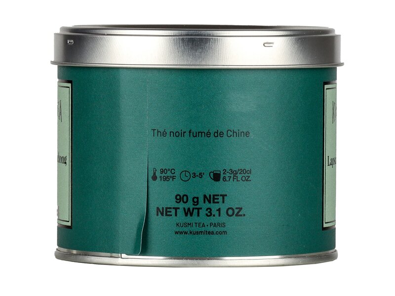 Kusmi Organikus lapsang souchong tea fém dobozban 90g