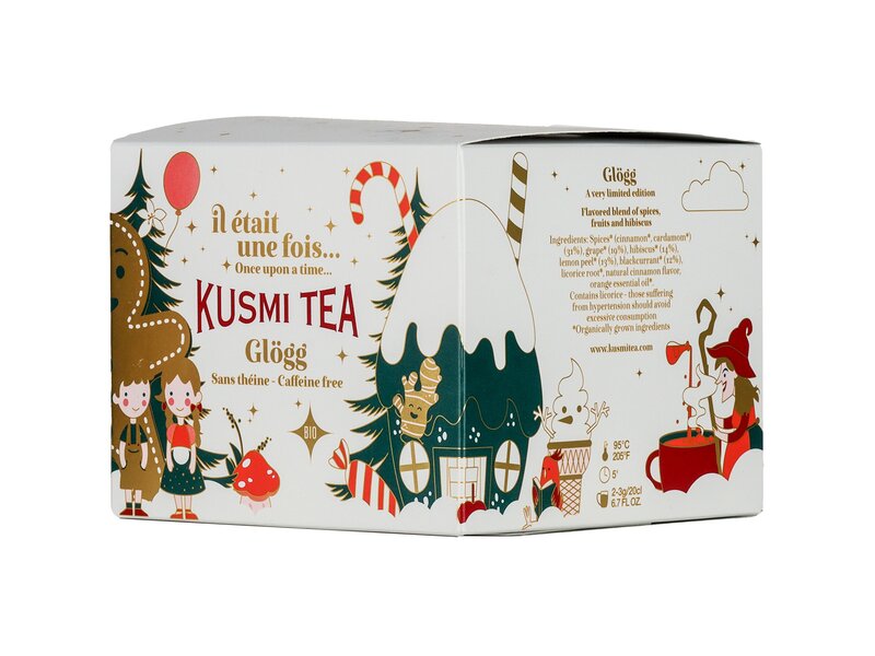 Kusmi Glögg Bio Karácsonyi szálas tea 125g