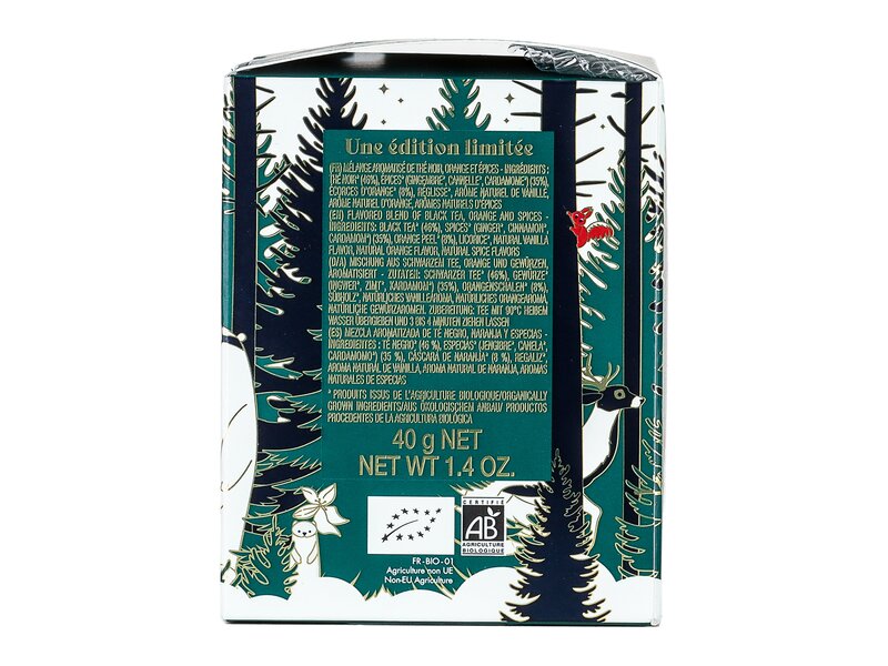 Kusmi Organic Tsarevna 2024 - Box of 20 muslim bags 40g