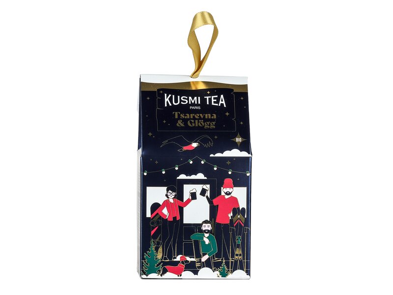 Kusmi Gift box 2 organic miniatures Tsarevna and Glögg 45g