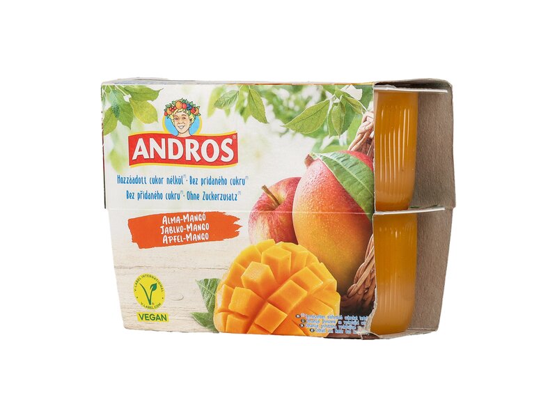 Andros* Apple Mango Vegan Fruit Desserts 4x100g