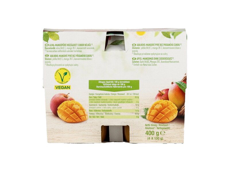 Andros* Apple Mango Vegan Fruit Desserts 4x100g