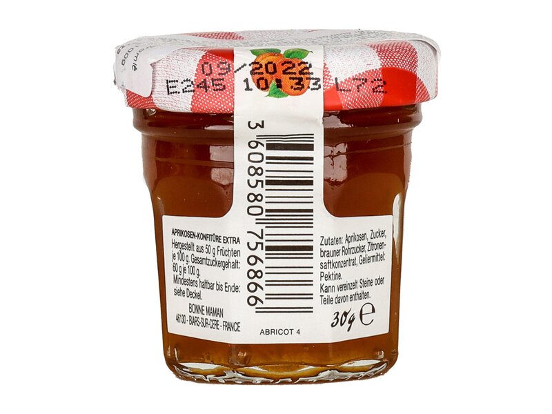 Bonne Maman mini jam sárgabarack lekvár 30g