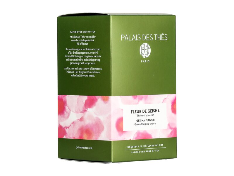 Palais des Thés Geisha Flower Cseresznye ízesítésű zöld tea 20 filter 40g