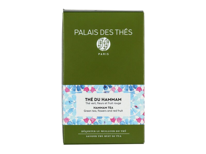 Palais des Thés Hammam Tea Gyümölcsökkel és virágokkal ízesített zöld tea 20 filter 40g