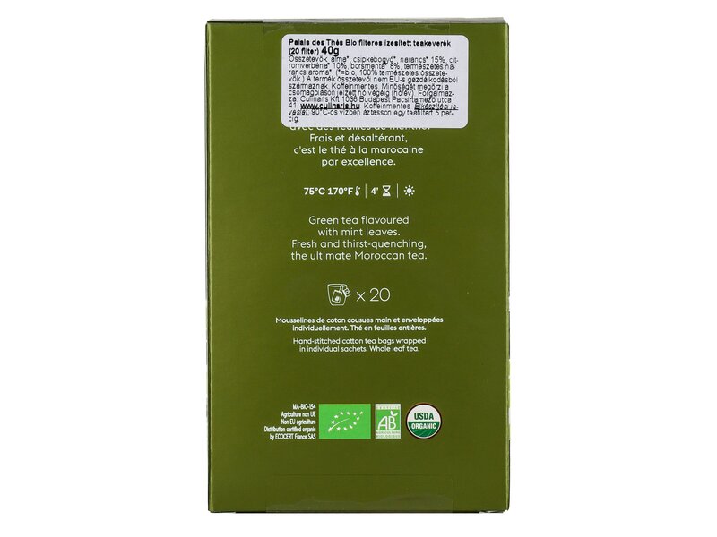 Palais des Thés Bio mentás zöld tea 20 filter 40g