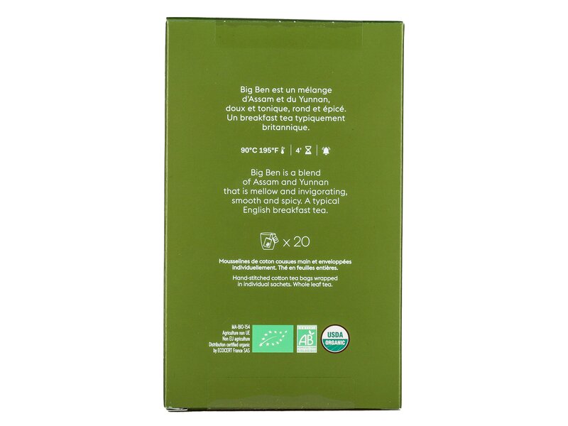 Palais des Thés Bio Big Ben fekete tea keverék 20 filter 40g