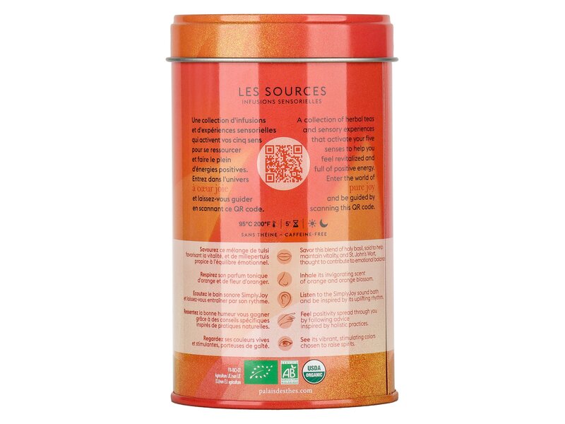 Palais des Thés Les Sources Pure joy bio fémdoboz 100g