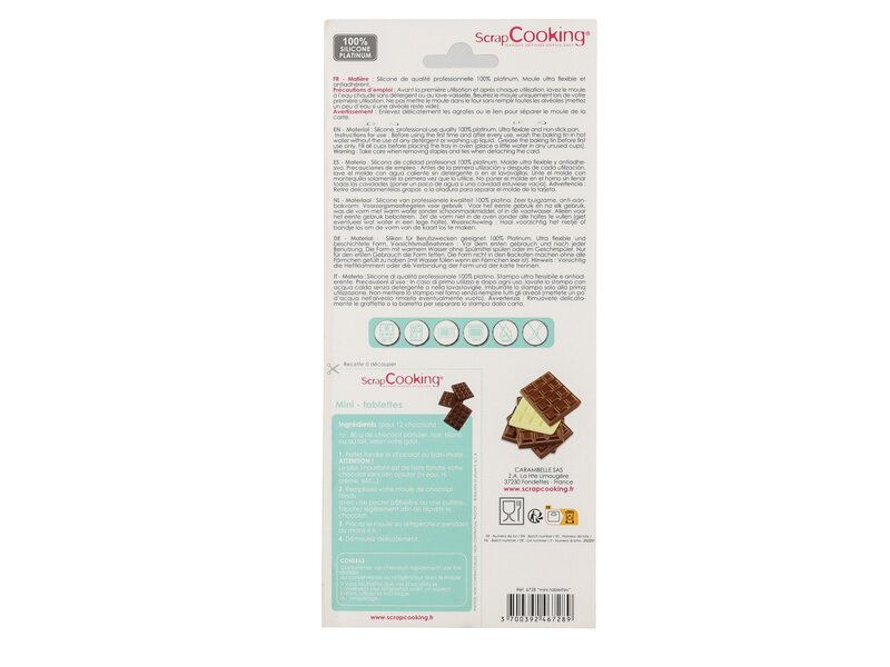 Scrap C. mini Choco tablettes silicone mould 1db
