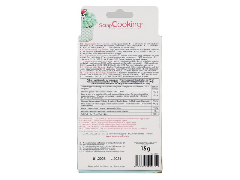 Scrap C. Sweetened decors Summer 15g