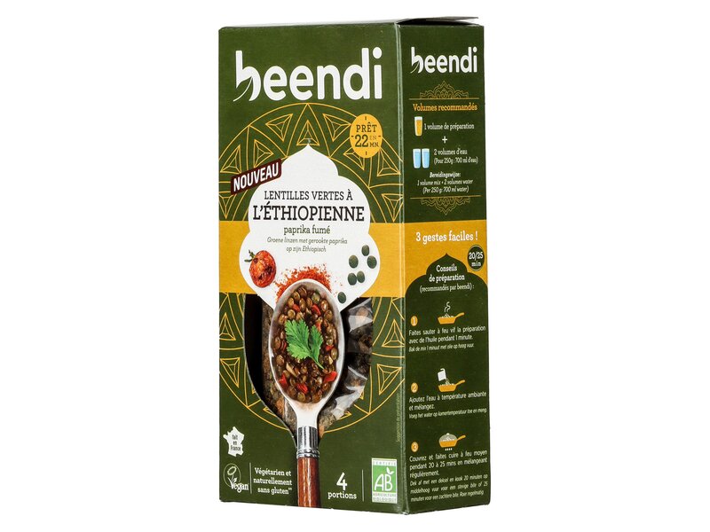 Beendi Lentille Vertes á L'Éthiopienne paprika fumé 250g