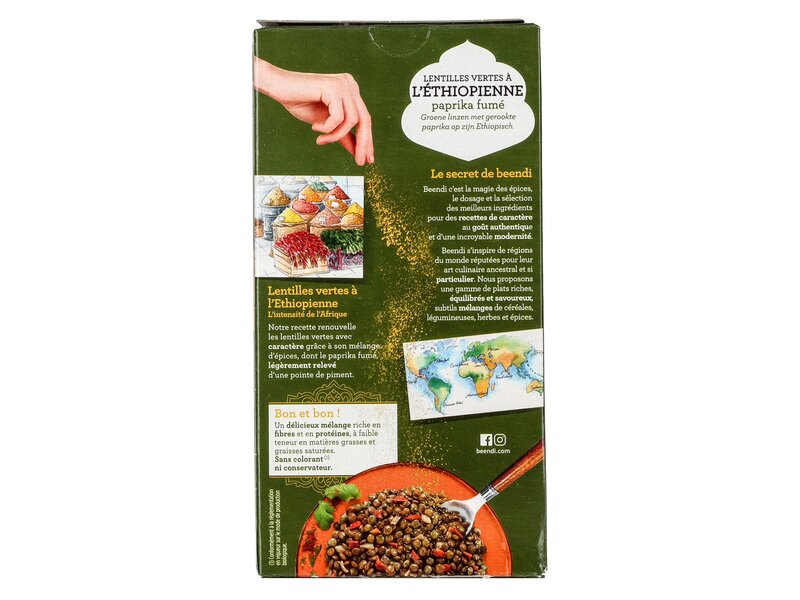 Beendi Lentille Vertes á L'Éthiopienne paprika fumé 250g