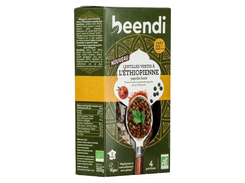 Beendi Lentille Vertes á L'Éthiopienne paprika fumé 250g