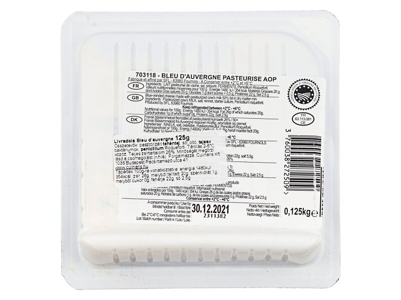 Livradois* Bleu d'Auvergne 125g