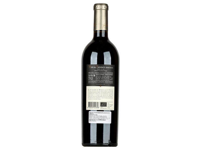 Mas Des Tannes Réserve Rouge Organic 2015 0,75l