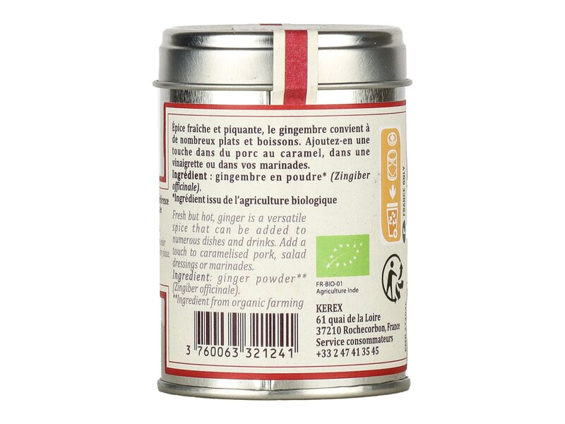 Terre Exotique őrölt gyömbér  Zingiber officinale  50g