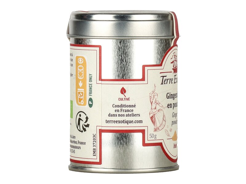 Terre Exotique őrölt gyömbér  Zingiber officinale  50g