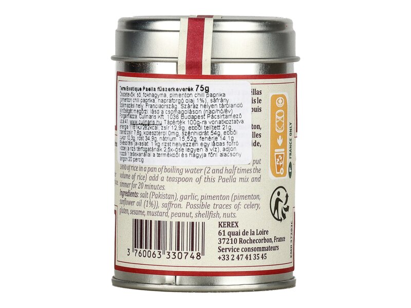 Terre Exotique Paella mix fűszerkeverék 75g