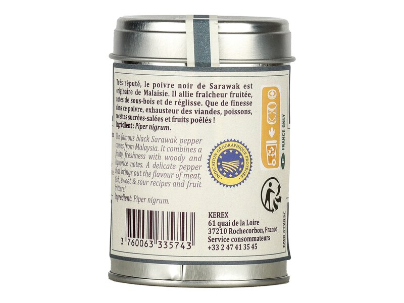 Terre Exotique fekete sarawak bors egész 70g