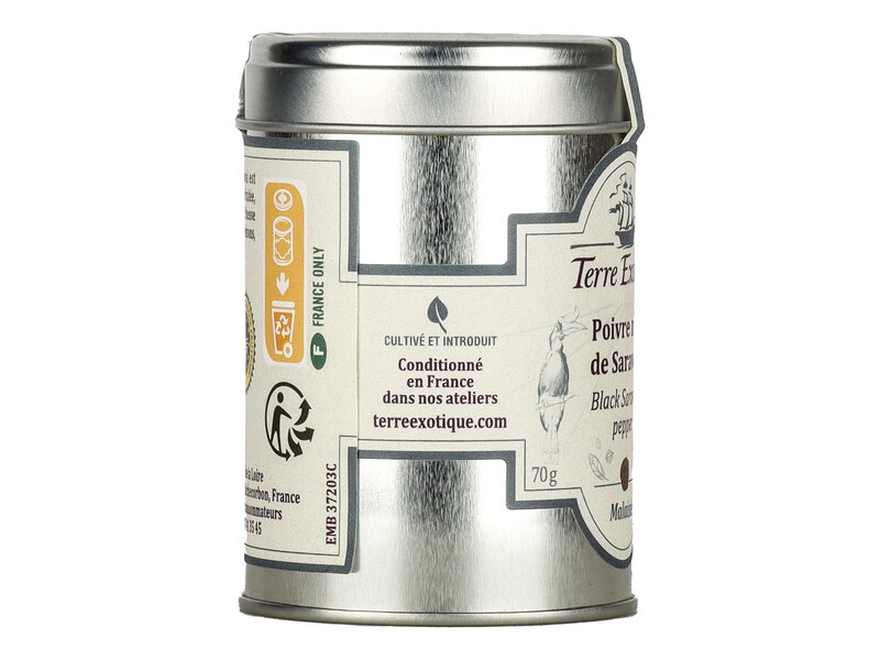 Terre Exotique fekete sarawak bors egész 70g