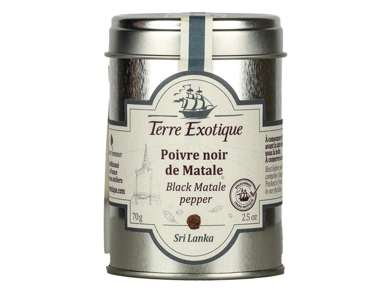 Terre Exotique Matale feketebors egész  Piper nigrum  70g