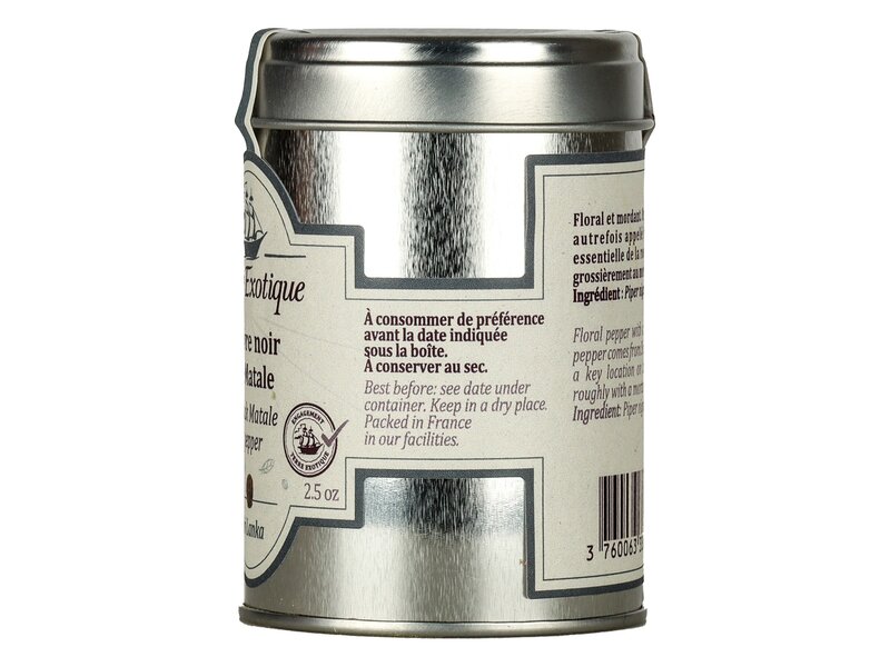 Terre Exotique Matale feketebors egész  Piper nigrum  70g