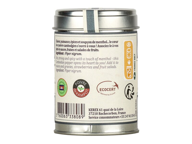 Terre Exotique fehér kampot bors   Piper nigrum  80g