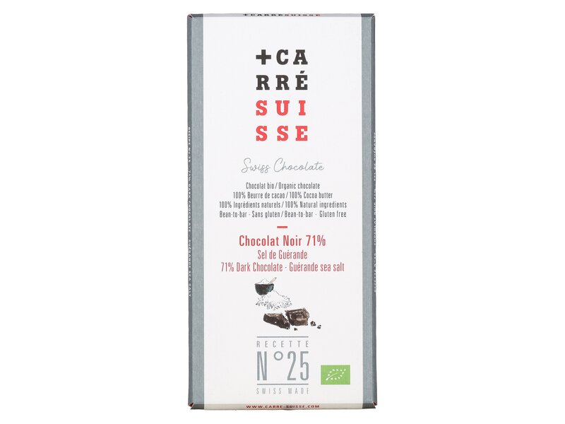 Carré Suisse Nr25 Chocolat Noir Sel de guérande 90g